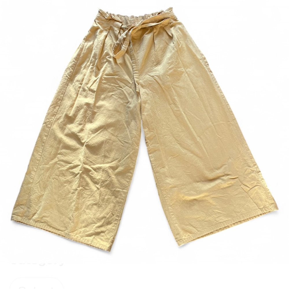Sienna Sky Yellow Wide-Leg Pants